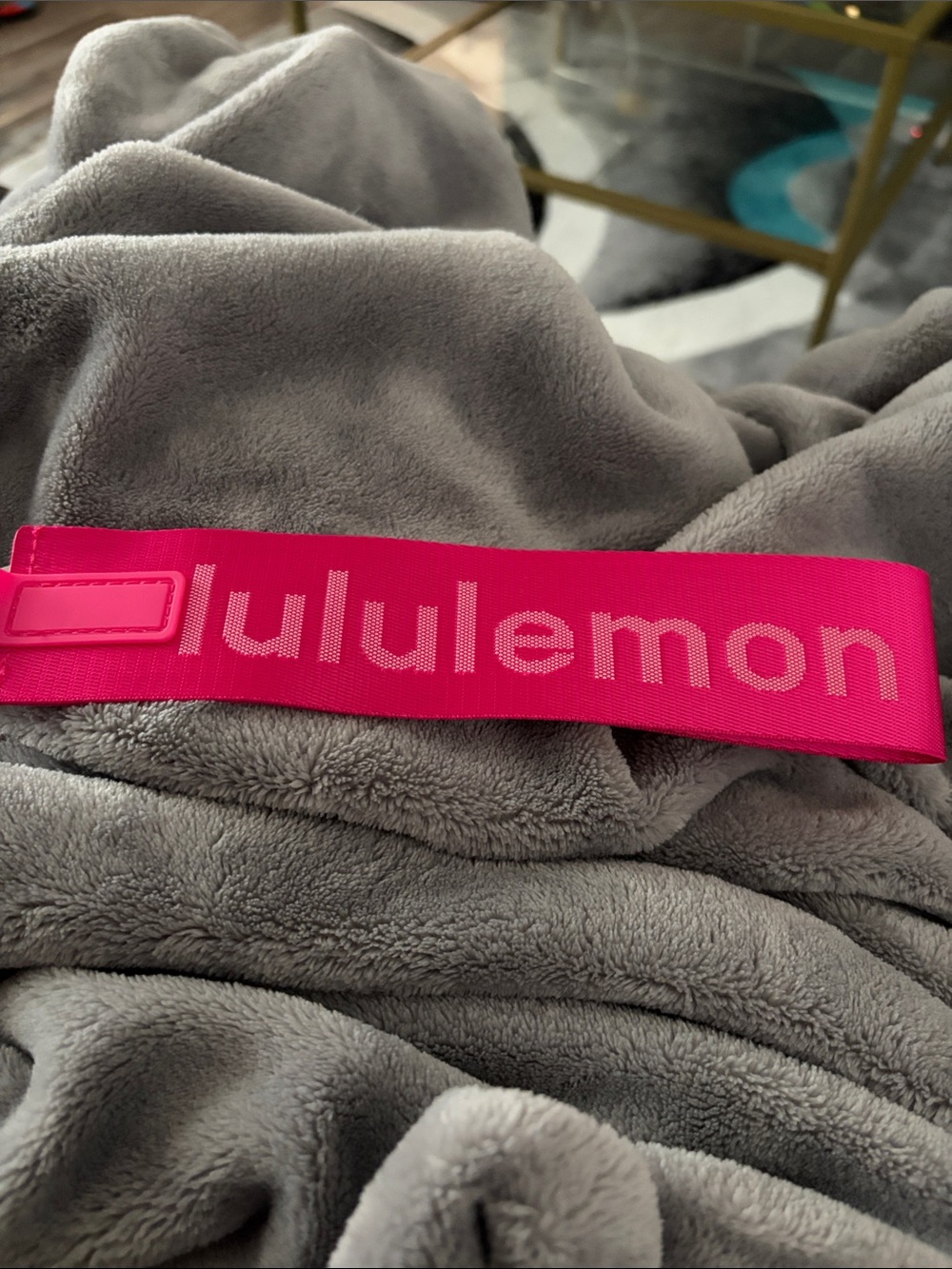 lululemon athletica Hot Pink key chain